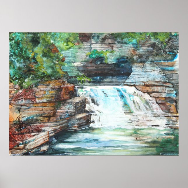 PMACarlson Buttermilk Falls Poster (Framsidan)