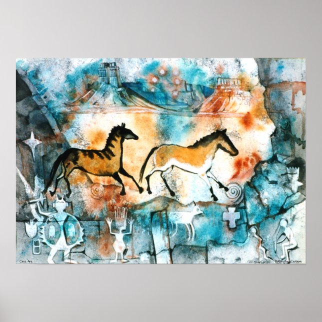 PMACarlson Cave Art Poster (Framsidan)