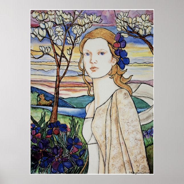 PMACarlson Dam i Snöre Poster (Framsidan)