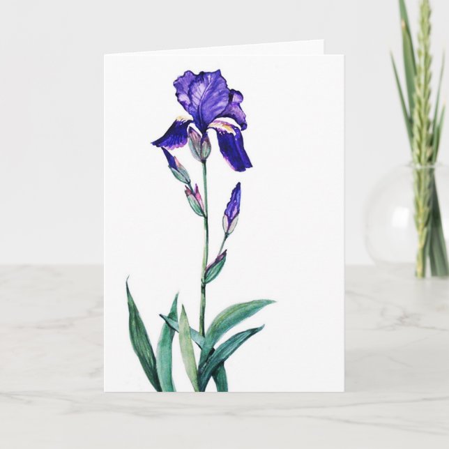 PMACarlson Garden Iris-kort Kort (Framsida)