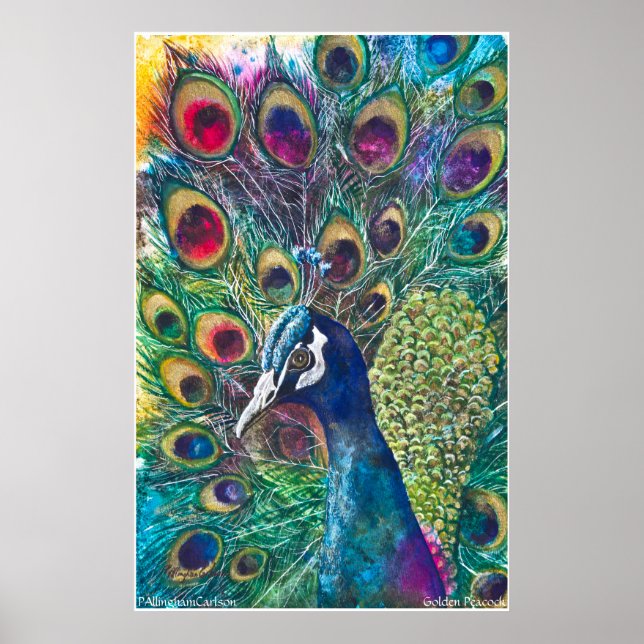 PMACarlson Golden Peacock Poster (Framsidan)