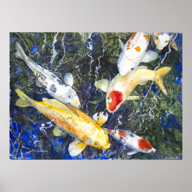 PMACarlson Koi, Deep Blue Poster (Framsidan)