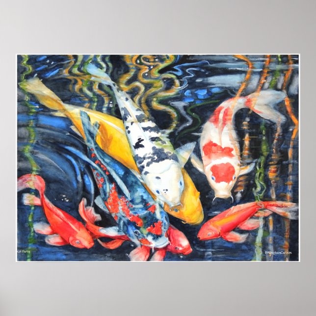 PMACarlson Koi Party Poster (Framsidan)