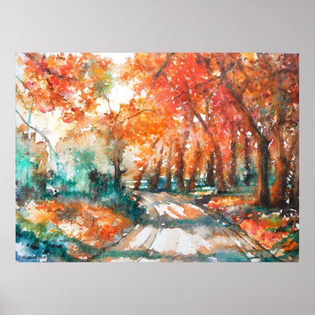 PMACarlson Land Road, Bucks County, Pa Poster (Framsidan)