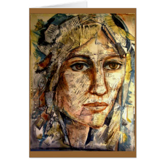 PMACarlson Listperson mig kvinnakort Hälsningskort