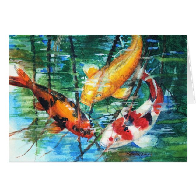 PMACarlson November Koi kort (Framsidan Horizontal)