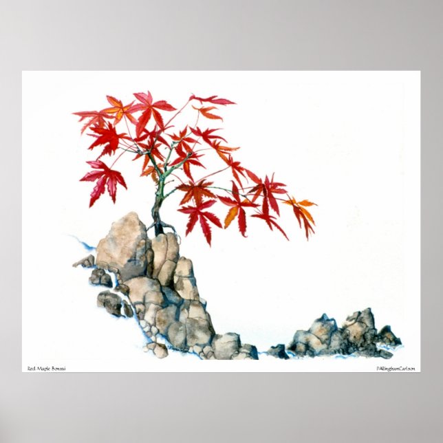 PMACarlson Red Maple Bonsai Poster (Framsidan)