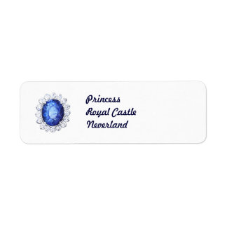 PMACarlson Royal Sapphire-etikett Returadress Etikett