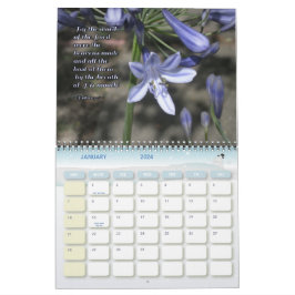 Pmarims inspirationsmur, blommor kalender