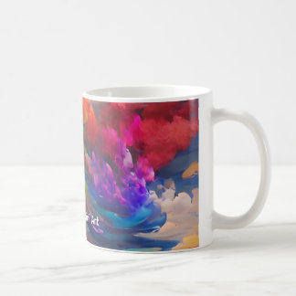 PMART Färgade moln Kaffemugg
