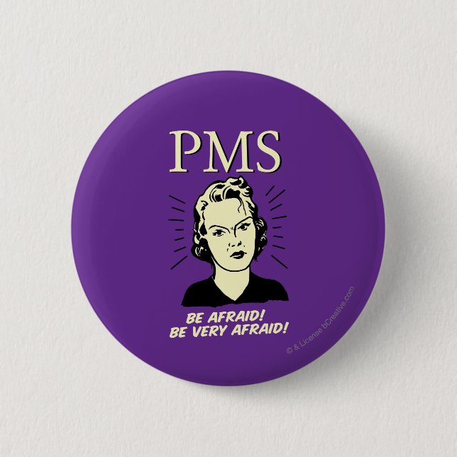 PMS: BE Afraid Knapp (Framsida)
