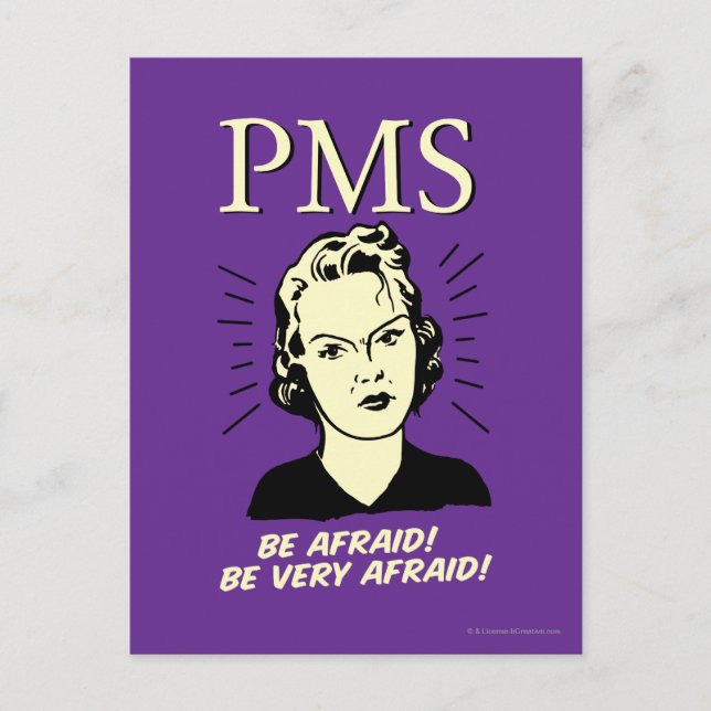 PMS: BE Afraid Vykort (Framsida)