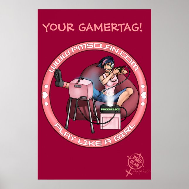 PMS-Poster - Pandoras box Rosa Logotyp 2 Poster (Framsidan)