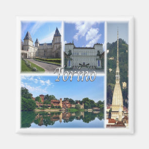 PMT004 TURIN - Mosaic - Piemonte - Italien - Fridg Magnet