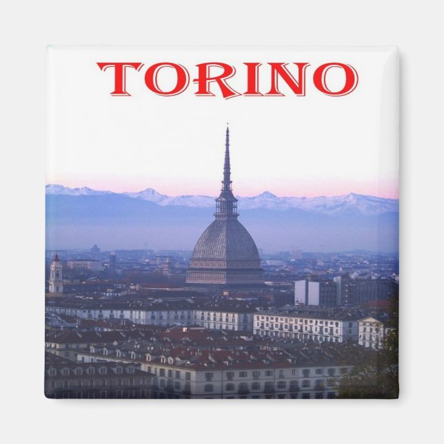 PMT013 TURIN, The Mole Antonelliana, Fridge Magnet (Framsidan)
