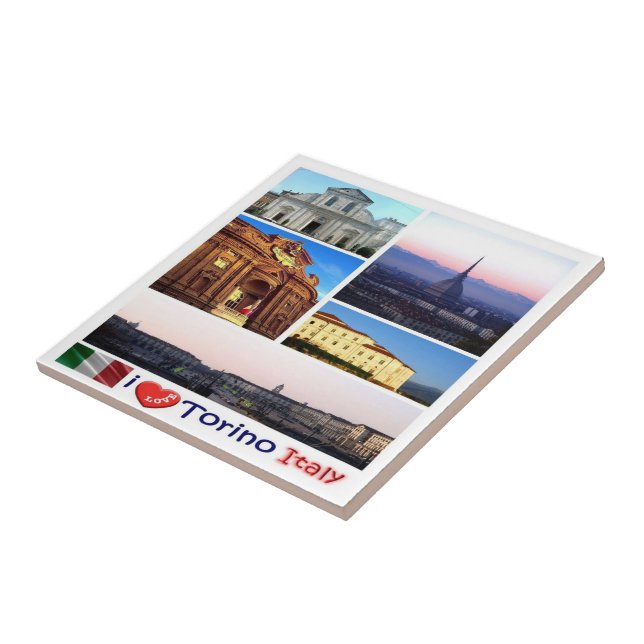 PMT016 TURIN I Kärlek, mosaik, Italien, Kakelplatta (Sidan)