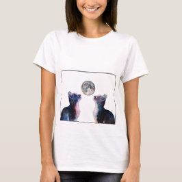 PN 38 Katter Titta på Måne T Shirt