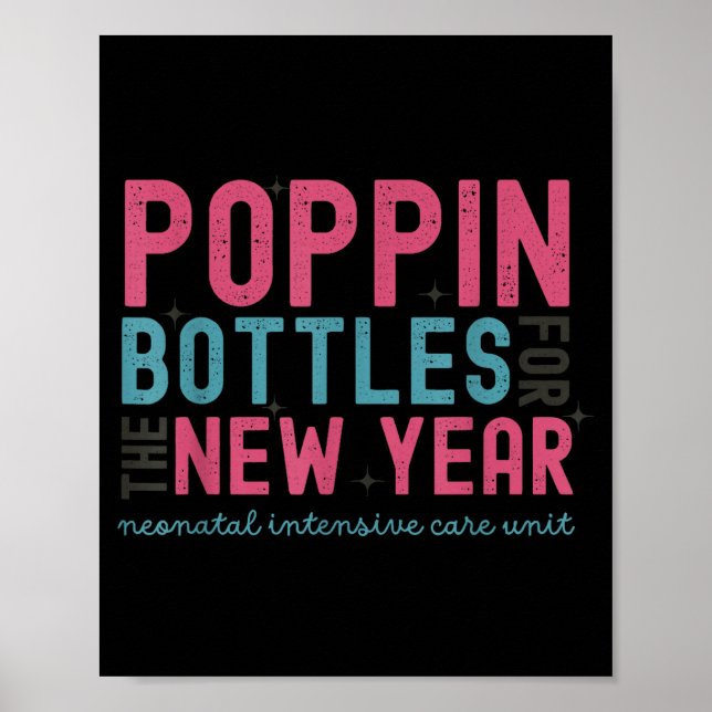 Pn Bottles For The New Year, Midwife New Year's Ev Poster (Framsidan)