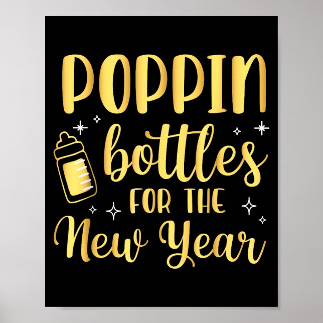 Pn Bottles For The New Year Pregnancy Announcement Poster (Framsidan)