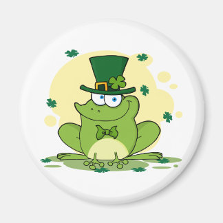 png_4678-Säker-Lycklig-Irish FROGGY FROG Klöver Magnet
