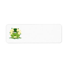 png_4678-Säker-Lycklig-Irish FROGGY FROG Klöver Returadress Etikett