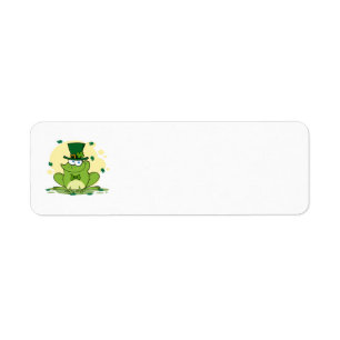 png_4678-Säker-Lycklig-Irish FROGGY FROG Klöver Returadress Etikett