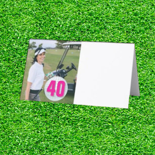 PNK DAM Golf Party planerar ett mappat platskort Placeringskort