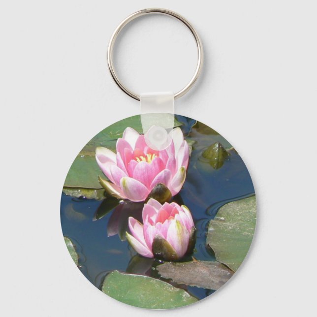 Pnk Vatten Lilies Nyckelring (Framsida)