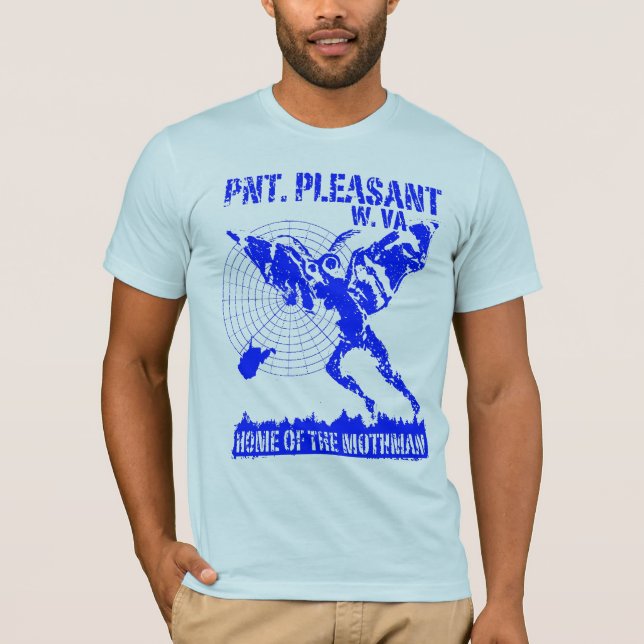 Pnt. Angenämt W. VA - som är hem- av Mothmanen Tee Shirt (Framsida)