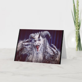 PNW Krampus Vikfoldad Julkort Helgkort