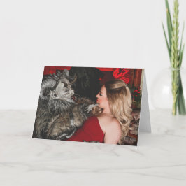 PNW Krampus Vikfoldad Julkort Helgkort