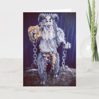 PNW Krampus Vikfoldad Julkort Helgkort