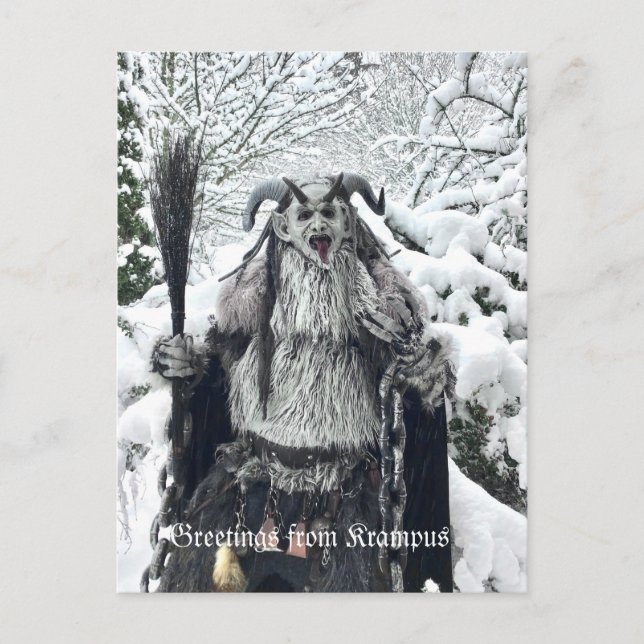 PNW Krampus-vykort Vykort (Framsida)