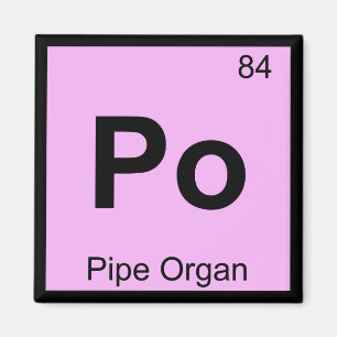 Po - Piporgelmusik Kemi Periodiska Systemet Magnet