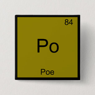 Po - Poe Funny Chemistry Inslag-symbol T-Shirt Knapp