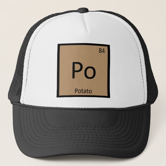 Po - Potatis Grönsak Kemi Periodiska Systemet Keps (Framsida)