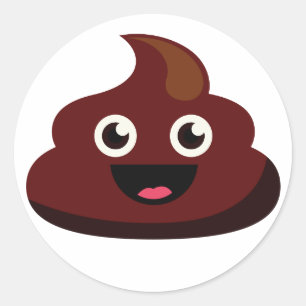 Poaktiketter 3: glatta runt klistermärke