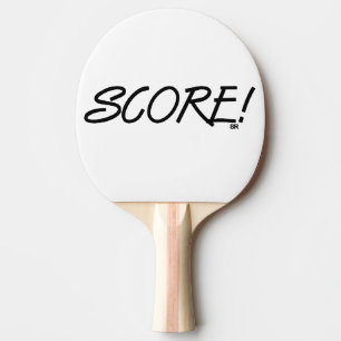 Poäng vit svart ping pong paddel pingisracket