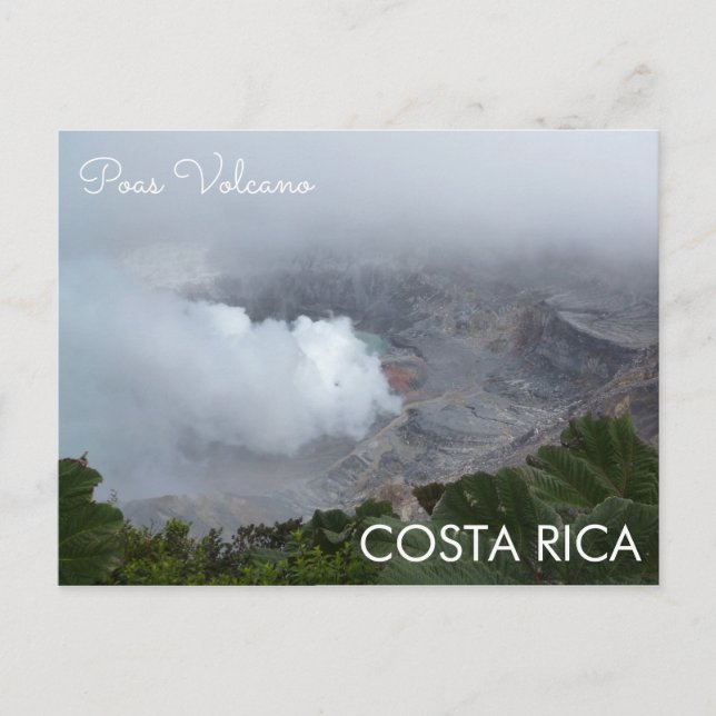 Poas Volcano, Costa Rica vykort (Framsida)