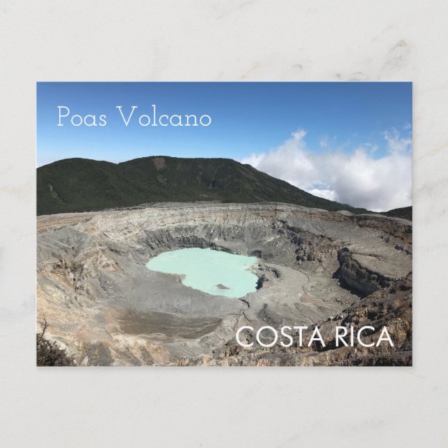 Poas Volcano, Costa Rica vykort (Framsida)