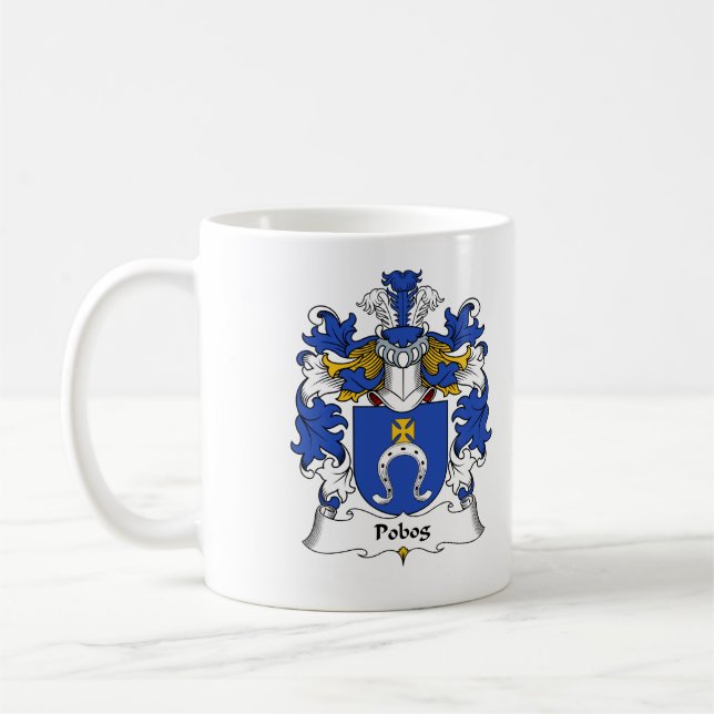 Pobog familjvapensköld kaffemugg (Vänster)