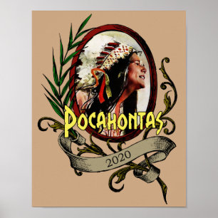Pocahontas Elizabeth Warren 2020 Val Poster