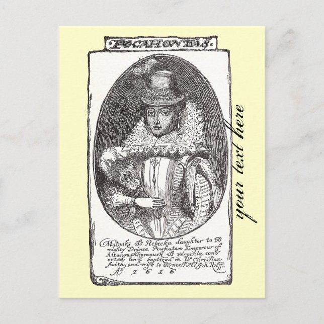 Pocahontas-postkort Vykort (Framsida)