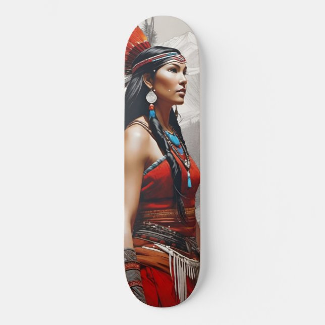 Pocahontas: Warrior Mini Skateboard Bräda 18,5 Cm (Framsida)
