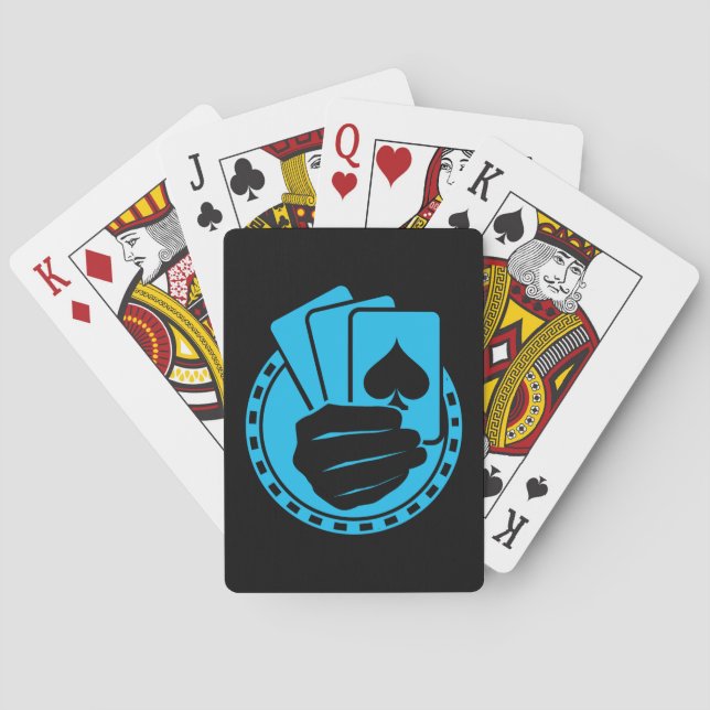 Pocarr som leker kort casinokort (Baksidan)