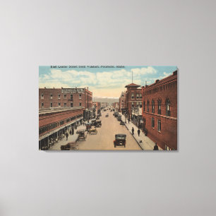 Pocatello, ID - View of E. Center Canvastryck