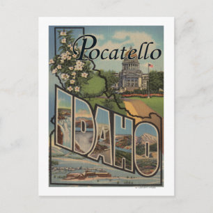 Pocatello, Idaho - Large Brev Scenes Vykort