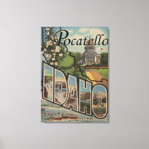 Pocatello Idaho - stora brevplatser Canvastryck