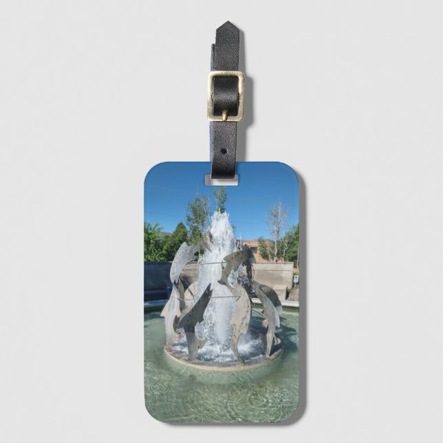 Pocatello Simplot Square Fontän Luggage Tag Bagagebricka (Framsida vertikal)