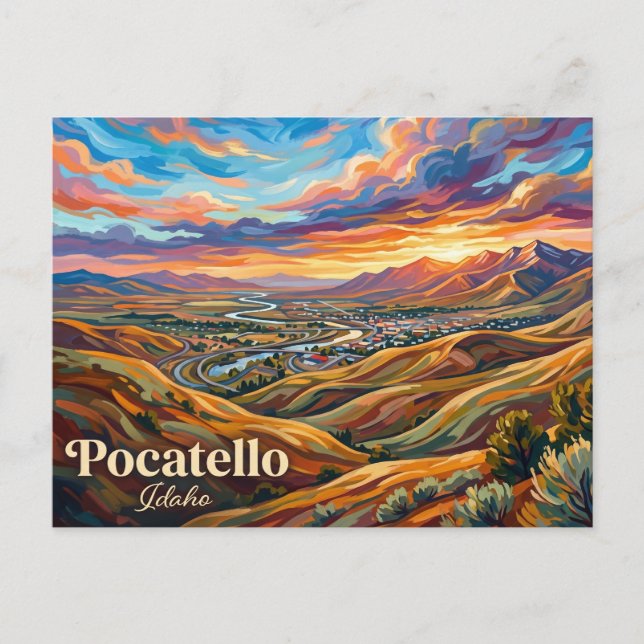 Pocatello USA Vykort (Framsida)